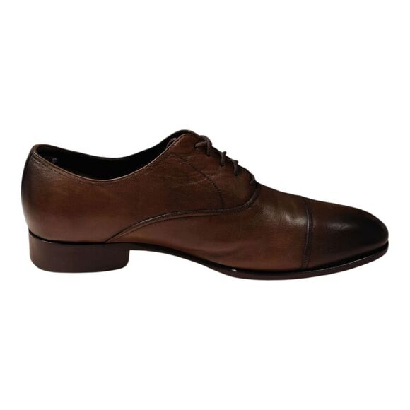 TO BOOT NEW YORK Frankie Tobacco Calf Cap Toe Oxfords Size 8.5